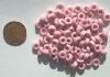 100 3x7mm Rough Cut Chalk Pink Spacers